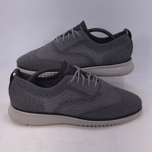Cole Haan 2.Zerogrand Stitchlite Wingtip Oxford Shoe Mens Size 9.5 C27565 Gray - Picture 6 of 10